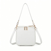 Tania Leather Crossbody Bag - White