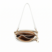 Tania Leather Crossbody Bag - White