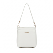 Tania Leather Crossbody Bag - White