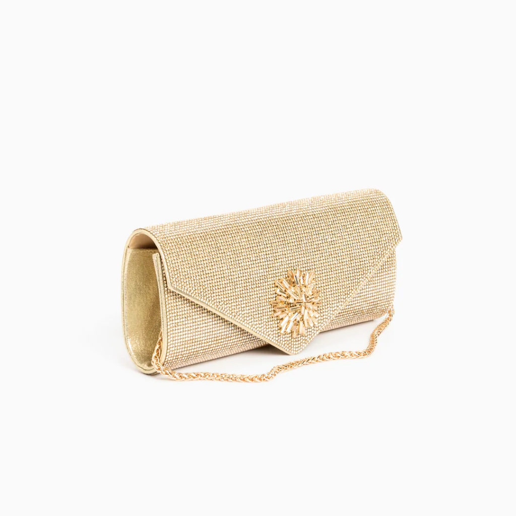 Tara Clutch Bag - Gold
