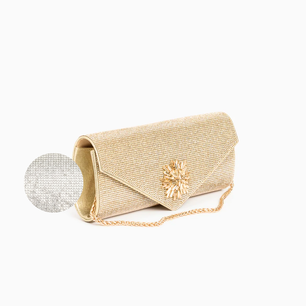 Tara Clutch Bag - Silver