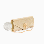 Tara Clutch Bag - Silver