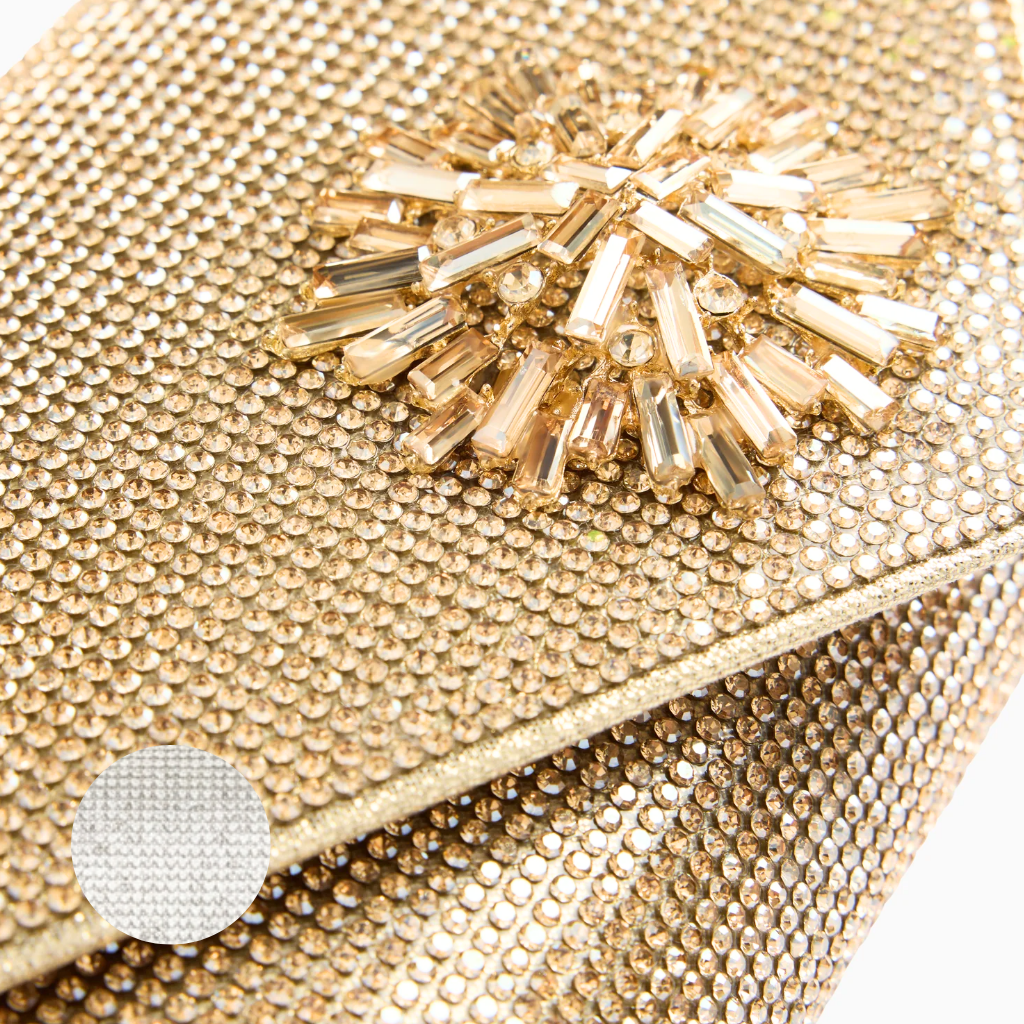 Tara Clutch Bag - Silver