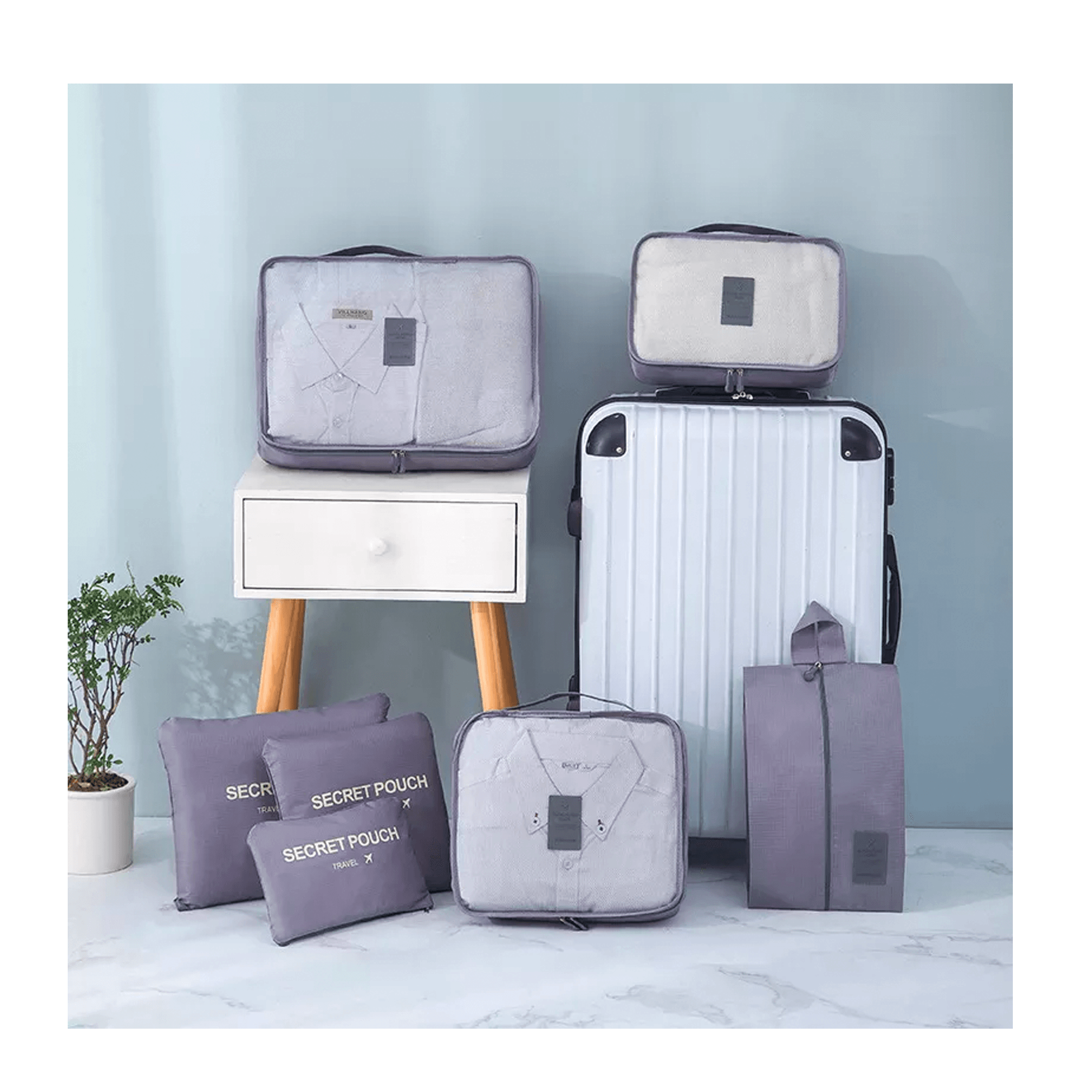 Travel Organizers (7pcs) - San Michelle Bags suitcase nz